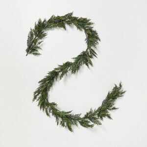 Open Box - 12' Cypress Garland - Hearth & Hand with Magnolia Green